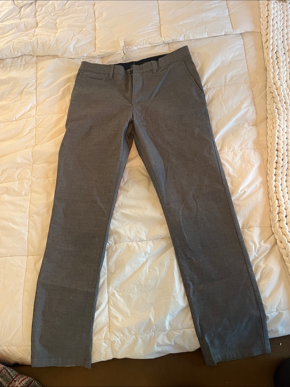 J. Crew Men's Gray Dress Pants - Slim Straight